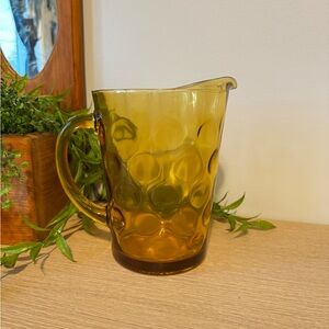 Amber Glass Pitcher